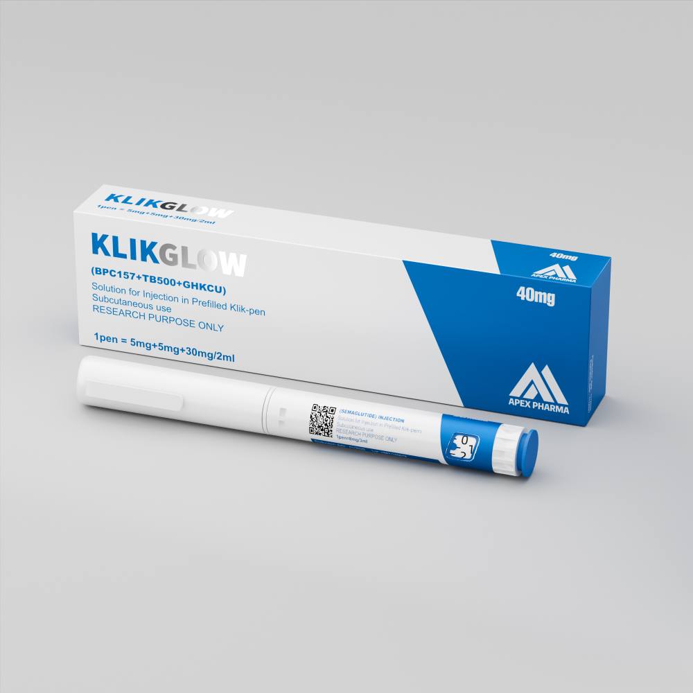 KLIKGLOW (BPC157+TB500+GHKCU) 5mg+5mg+30mg